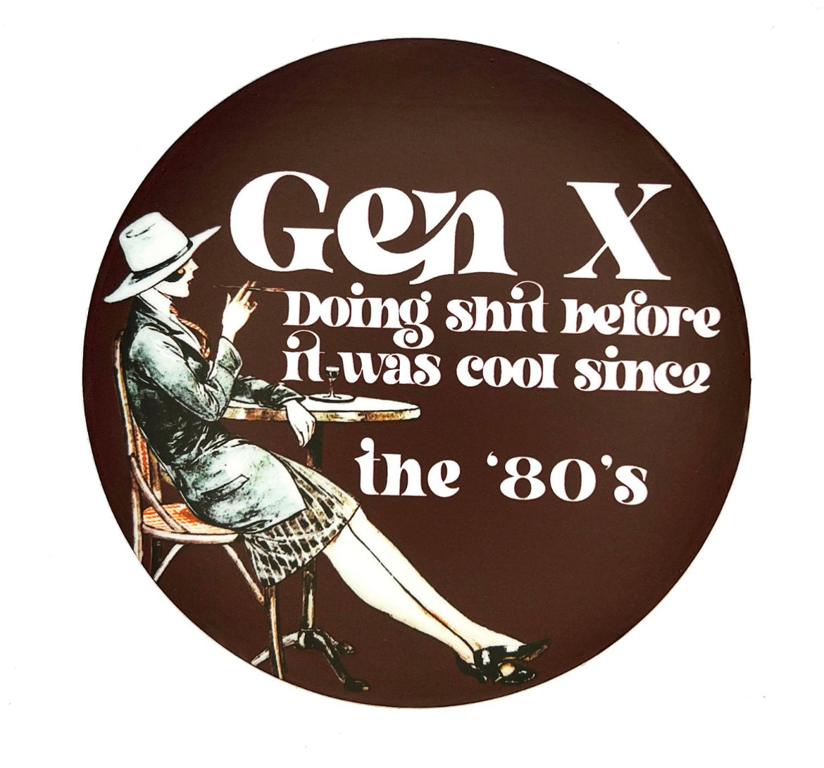 Gen X Vinyl Sticker